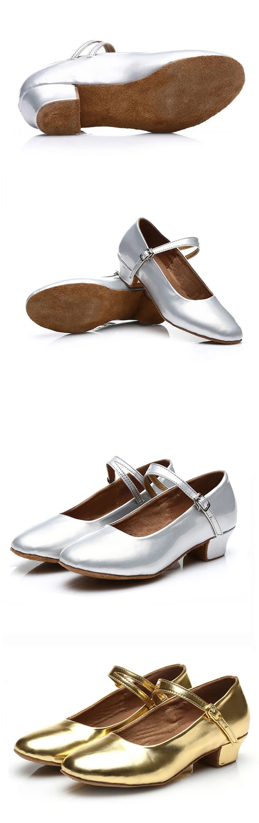 USHINE/Лидер продаж 207 года; цвет золотистый, Серебристый; Zapatos de baile; латино; mujer; Танго; Латинская Сальса; Танцевальная обувь для девочек и женщин