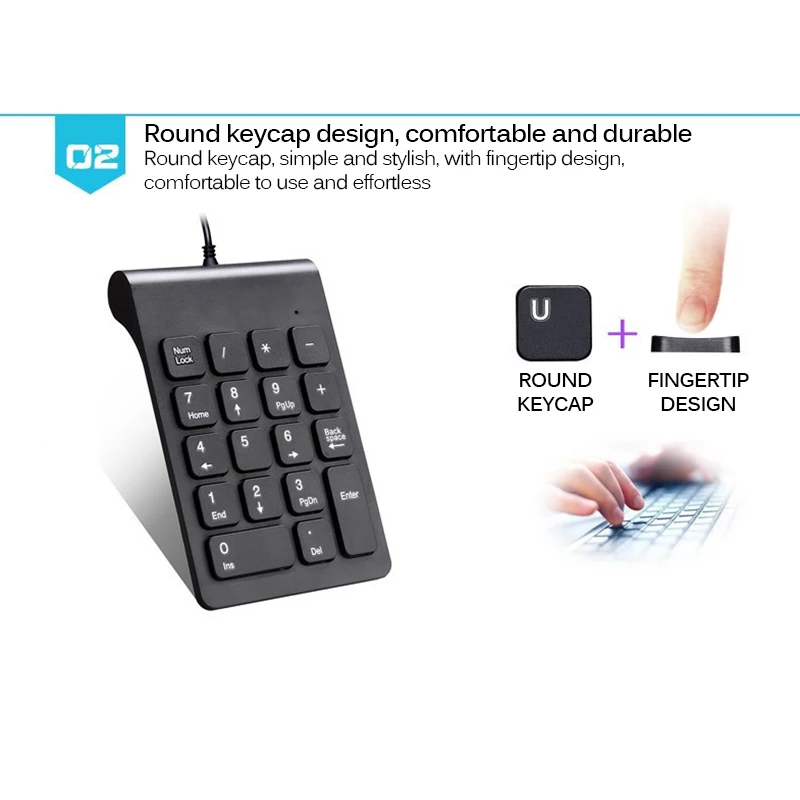 USB 2 0 Проводная цифровая клавиатура мини с небольшим числом лучше подходит для