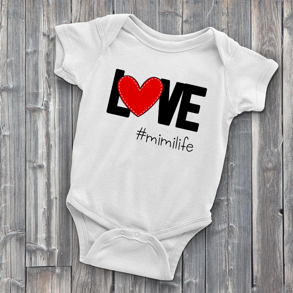

Showtly Summer New Toddler Jumpsuits Simplicity Love Letter Graphic Ropa Bebe Clothes Trendy Loose Casual Newborn Bodysuit