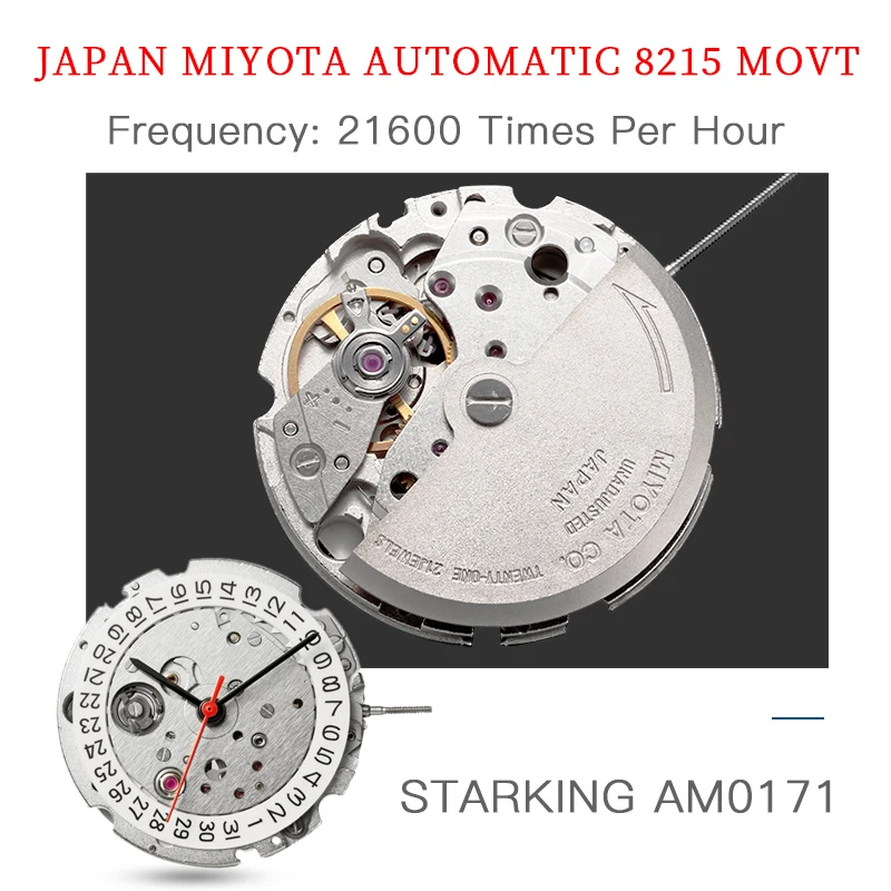 STARKING Mechanical Watch Men Miyota Movt Stainless Steel Wristwatch Sapphire Automatic Self-wind Men Watch Relogio 3ATM AM0171