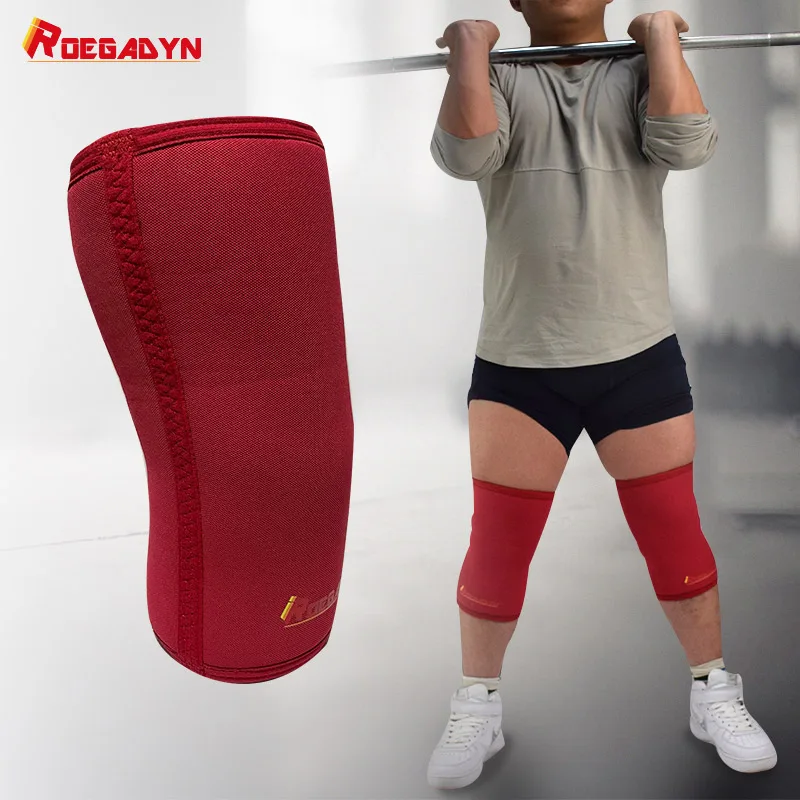 Knee Pad Knee Support Knee Brace Knee Wraps ROEGADYN 7Mm Stiff Neoprene Liftweighting Knee Pads Knee Braces Support For Arthritis Compression Pads For Sport