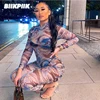 Best Seller BIIKPIIKPrint Mesh Skinny Women Jumpsuit Elegant Long Sleeve Autumn One Piece Workout Overalls Bodycon Female Outifits Jumpsuits 1005001593924542