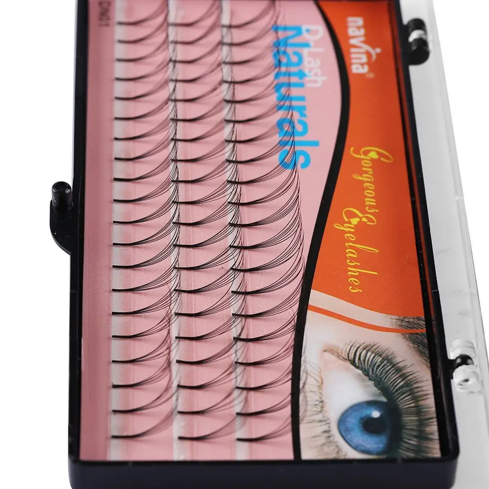 

60pcs/set Woman's Fashion Long Apply Quickly Semi Permanent False Eyelashes Eyelashes Extension Volume Fan lashes
