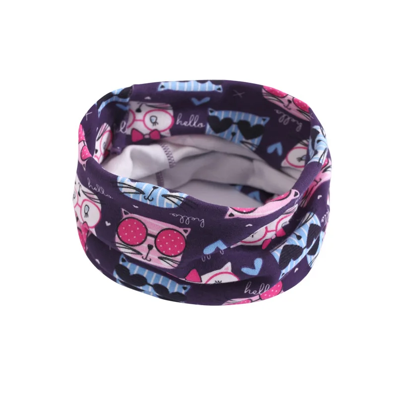 cat B Solid Candy Color Baby Scarf Cotton Ring Scarf Children Neck Collar Boy Kids Neckerchief Autumn Winter Girls Scarf - Цвет: cat B