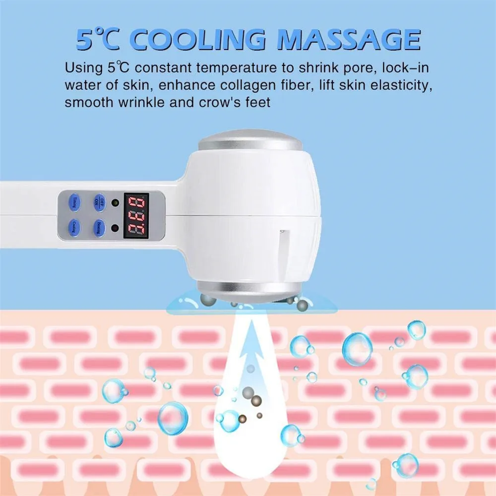 Face Care Device Hot Cold Hammer Treatment Skin Massager