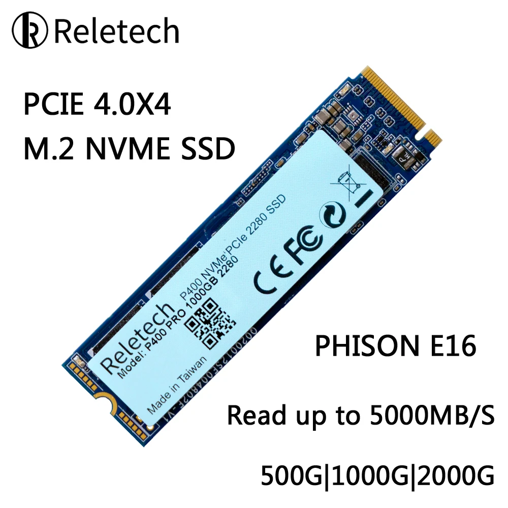 Жесткий диск Reletech ssd m2 nvme 5000 МБ PCIE 4.0X4 M.2 1 ТБ 2 3D NAND жесткий 2280 для настольных ПК