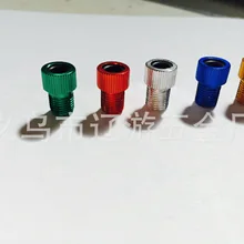 Цветной алюминиевый сплав велосипедный клапан конвертер Law рот повернуть Америка рот разъем для верховой езды оборудование аксессуары