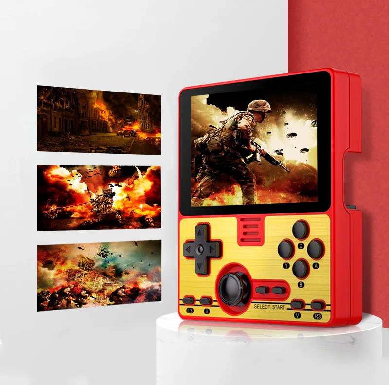 New RGB20 Mini Retro Game Console 3.5 " IPS Full-Fit Screen Handheld Game Player Built-in Wifi Module Multiplayer Online Games