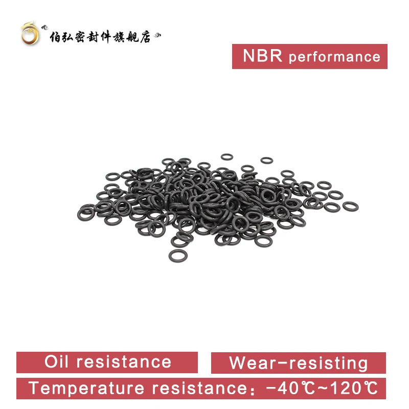Rubber O Rings Nitrile Rubber O-Ring 50PC/lot Black NBR Sealing CS 2mm OD5/5.5/6/6.5/7/8/8.5/9/10/10.5/11/11.5/12/13mm