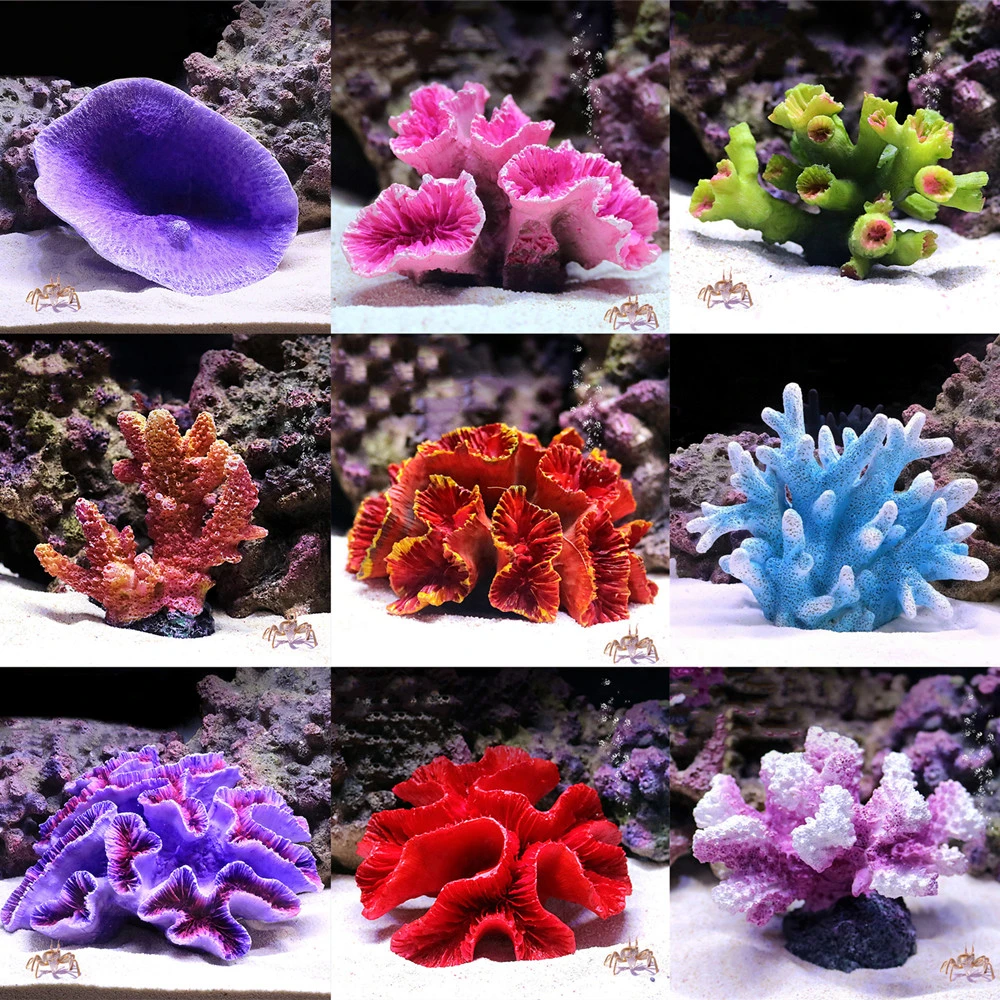人工樹脂サンゴ礁ロック水族館の装飾品造花家の魚の水槽の装飾 装飾 Aliexpress