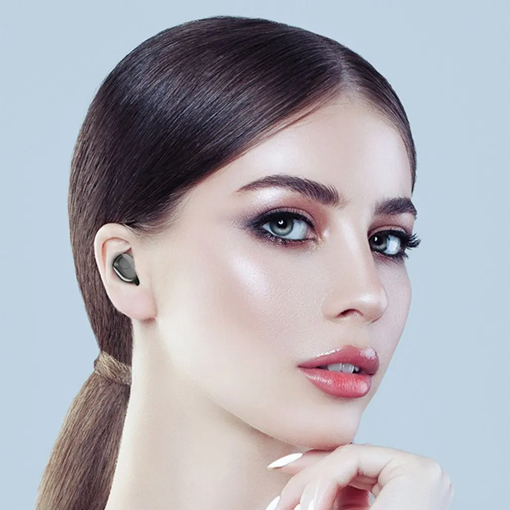 Bluetooth 5,0 наушники с шумоподавлением светодиодный дисплей TWS беспроводной стерео вкладыши IPX7 водонепроницаемая Спортивная гарнитура с зарядным устройством