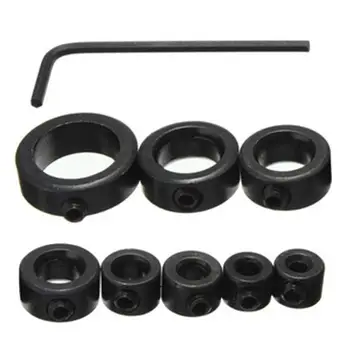 

8Pcs Woodworking Drill Bit Depth Stop Collars Ring Positioner Drill Locator