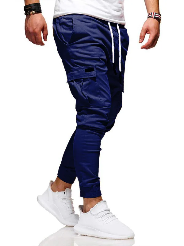 Men Pants Thin Fashion Casual Jogger Pants 2020 Streetwear Cargo Pants Men's Multi-pockets Trousers Fitness Gyms Sweatpants Mens 10
