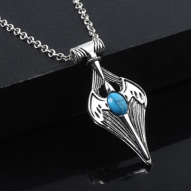 

The Elder Scrolls 5 Amulet of Kynareth Necklace Skyrim cosplay Long Necklaces Morrowind Oblivion pendant Women Men Choker GIft