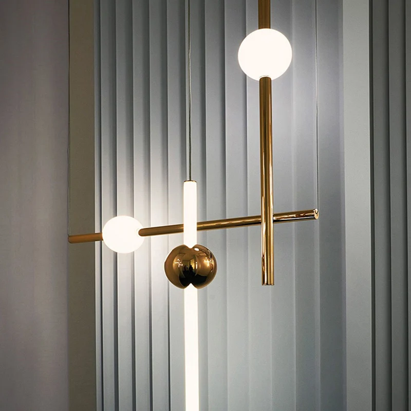 Постмодерн люстра на лестницу гостиная дизайнерская атмосферная бар художественная люстра креативная индивидуальность столовая нордическая лампа