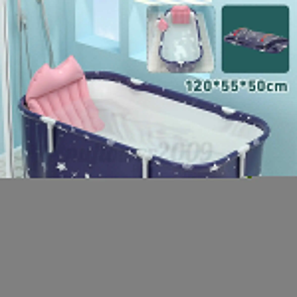 Folding Bathtub Adult Portable SPA Sauna Bathing Bucket Bathing Bucket Water Cushion Inflatable Hot Tub