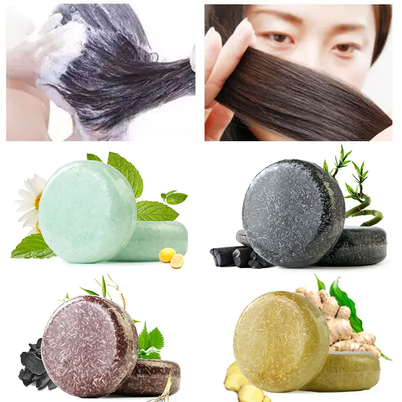 

Handmade Shampoo Bar Soap Polygonum Essence Hair Darkening Hair Shampoo Bar Soap Bamboo Charcoal Skin Care Beauty Bath Shower