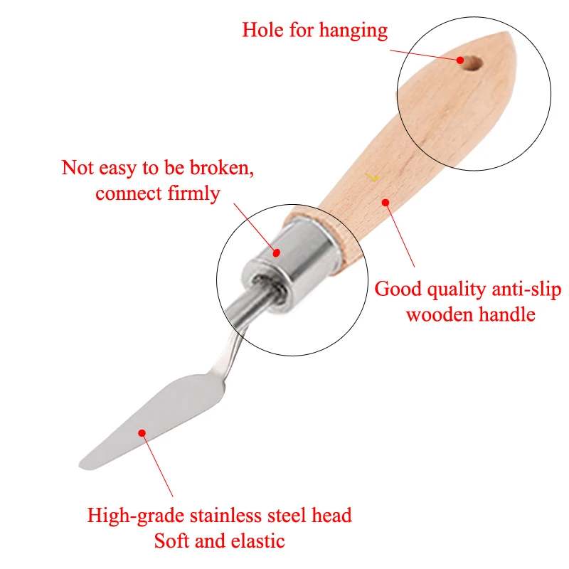 Grattoir et spatule pour palette d'huile de mélange, outils de dessins à  l'aquarelle, accessoire de peinture pour apprenti, racloir et couteau  d'artiste, - AliExpress