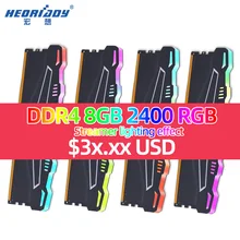 8 ГБ ddr4 2666 2400 RGB ram Компьютерная память Настольный игровой охлаждающий плавник Варианты 4 ГБ 16 ГБ