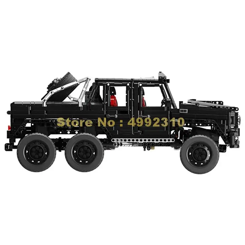 J901 3300 шт. техника g63 6х6 внедорожных вездеход внедорожник автомобиль со светодиодной конструкторных блоков, Детские кубики, игрушки