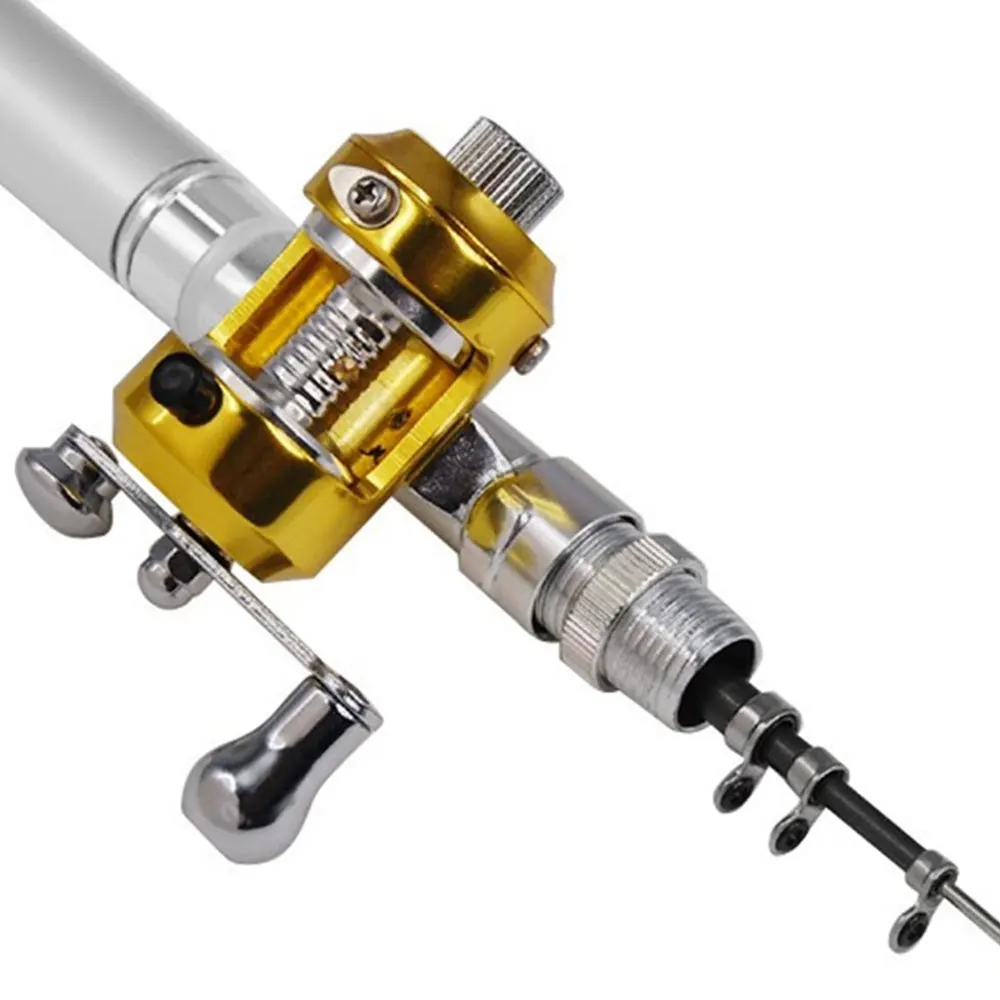 

Pen Fish Rod Fishing Reel Angling Tool Outdoor Fishing Pole Fishing Rod Portable Practical 5 Color Carbon