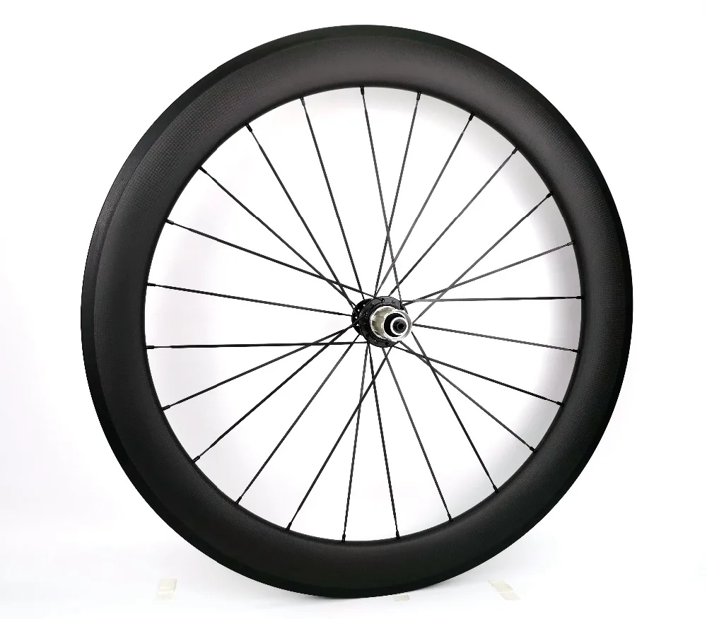 Freeshipping 700C 60mm depth Road carbon wheels 25mm width Road bike clincher/tubular carbon wheelset U-shape rim 3k matte