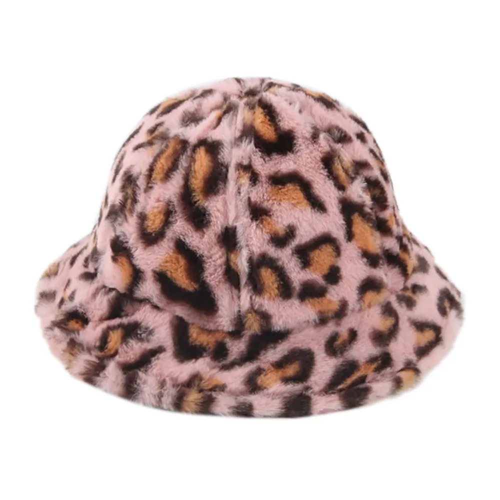 Зимняя женская шапка, шапка в рыбацком стиле для мальчиков и девочек, теплая леопардовая шапка, элегантная фетровая шляпа с широкими полями, шляпа-федора, кепка с изоображением леопарда, chapeu - Цвет: A