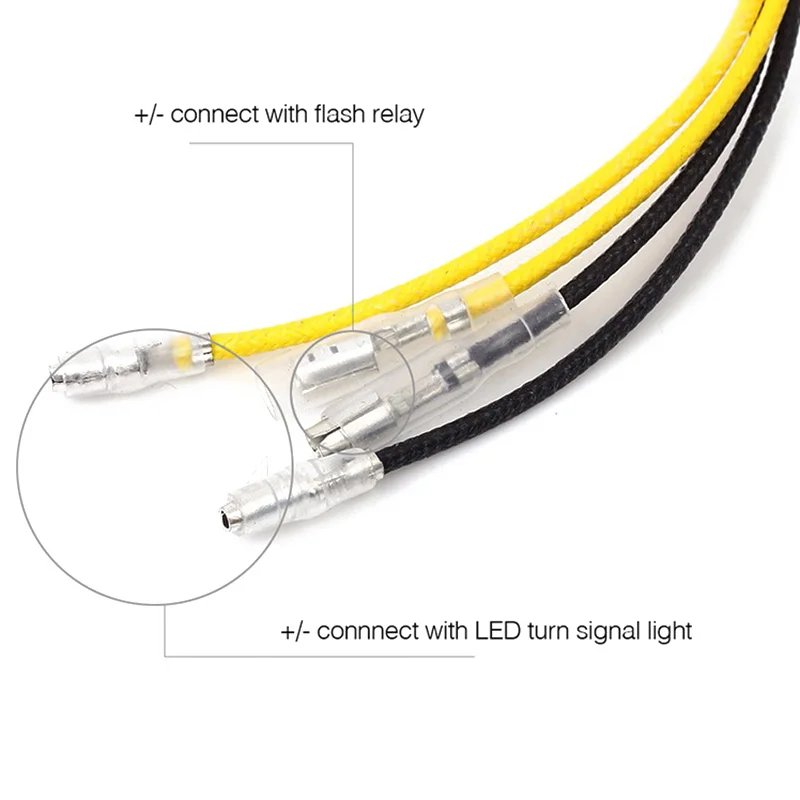 

Set Resistors LED Signal Indicator Turn Signal Indicator Resistor 12V Blinker Adapter Replacement Black
