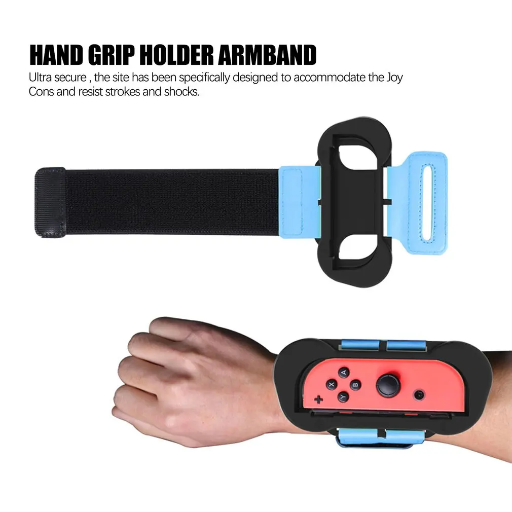 

JYS 2pcs Gamepad Stand armband Hand Grip Holder armband For Nintend Switch Just-Dance 2 IN 1 Pack Adjustable Elastic Dance Wrist