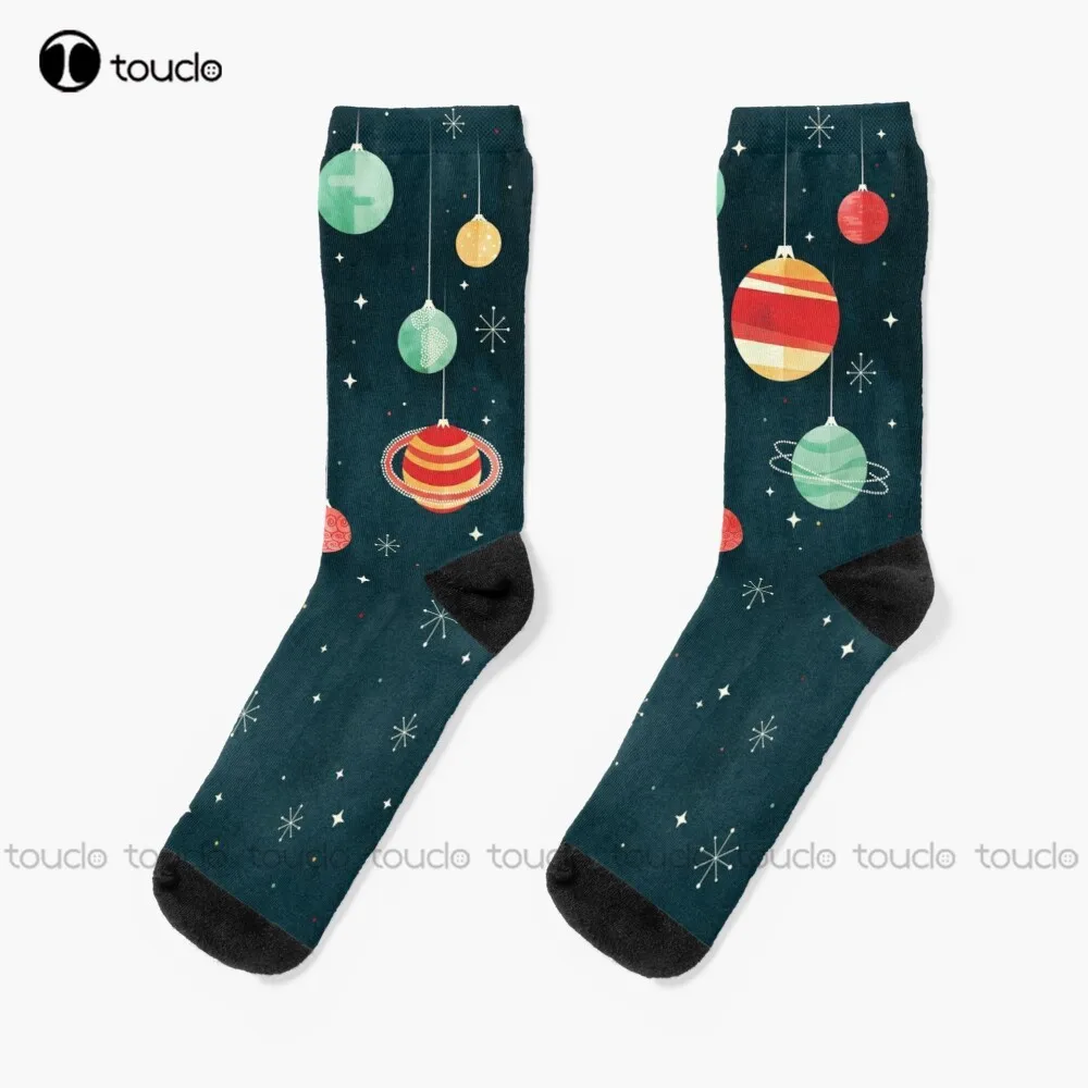 

Joy To The Universe Socks Black Socks For Women Personalized Custom Unisex Adult Teen Youth Socks 360° Digital Print Funny Sock