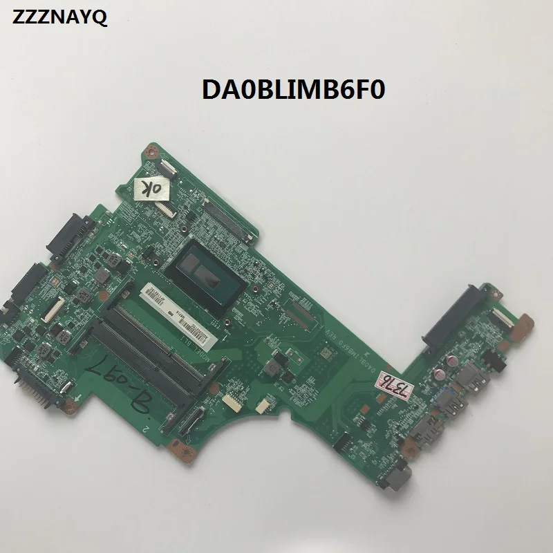 ZZZNAYQ DA0BLIMB6F0 для TOSHBA Satellite L50-B L55-B L55T материнская плата для ноутбука с процессором DDR3 полностью протестированная