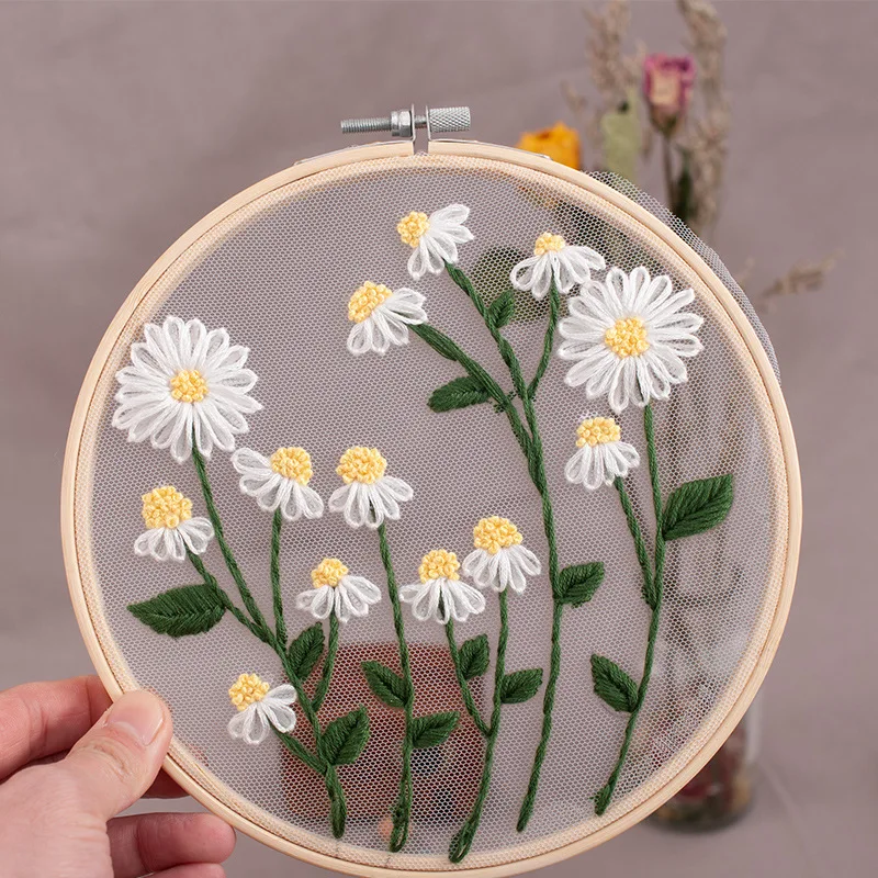 Floral Embroidery Cross Stitch Kit 5