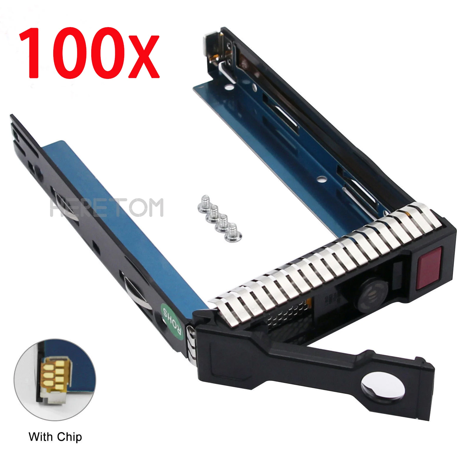 100 шт. 3,5 ''sas жесткого диска SATA HDD Caddy кронштейн 651314-001 аккумулятор большой емкости для hp G8 Gen8 Gen9 G9 DL380 DL360 DL160 DL385 Сервер лоток