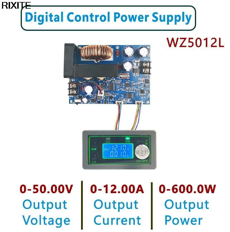 WZ5020L WZ5012L DC DC Buck Converter CC CV Step-down Power Module 50V 20A 1000W Adjustable Voltage Regulated power supply Home Amplifier Audio Amplifier Boards