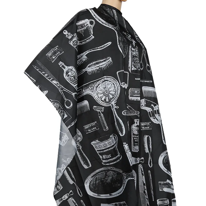 Capa de corte de pelo antiestático para salón de peluquería, impermeable, rendimiento de pelo permanente, bata grande de Color, tela suave de secado rápido, tela para barbería