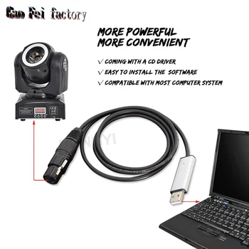 

Usb To Dmx Interface Adapter Cable For Stage Light Pc Dmx512 Controller Dimmer Dmx Usb Signal Conversion