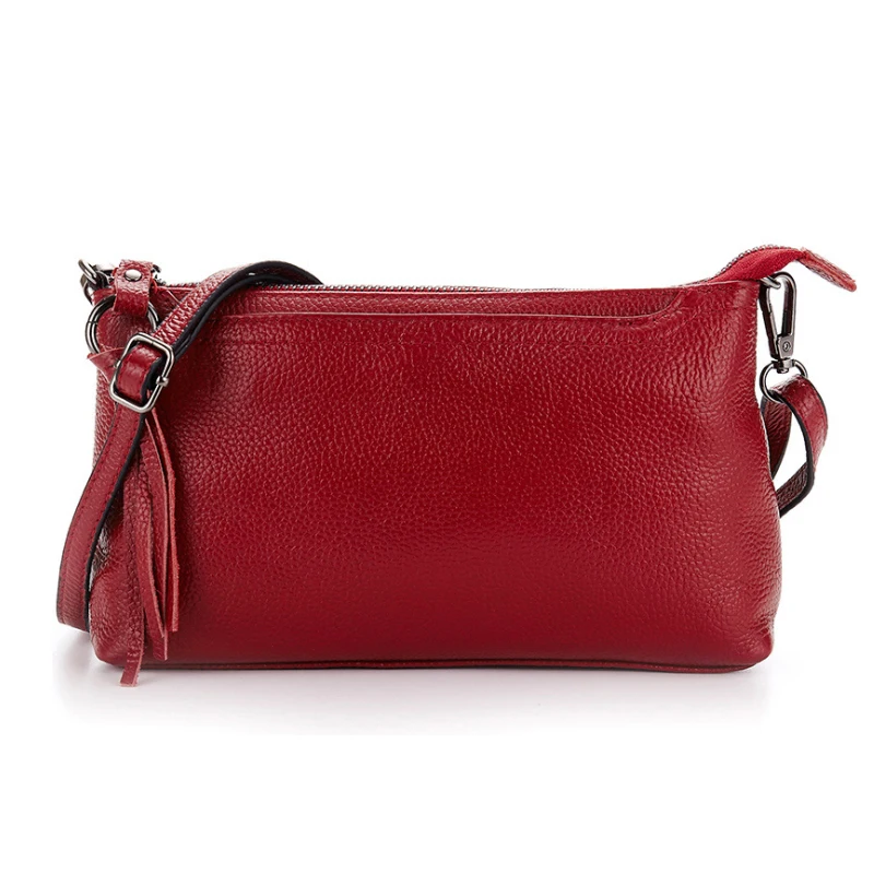 

2019 100% Genuine Leather Women Bag High Quality Ladies Messenger Bag Envelope Women Clutch Bag Famous Brand Female Shoulder Bag