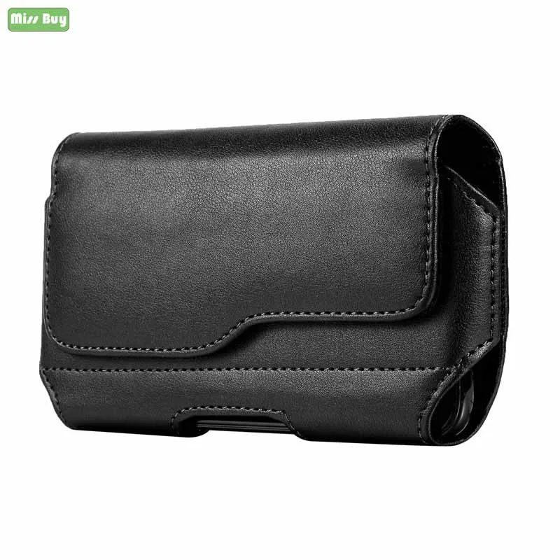 Universal Phone Bag Waist Belt Clip Pouch for Huawei Y5 2018 Y6 2019 Y7 Prime Pro Y9 Flip Case Leather Cover | Мобильные телефоны и