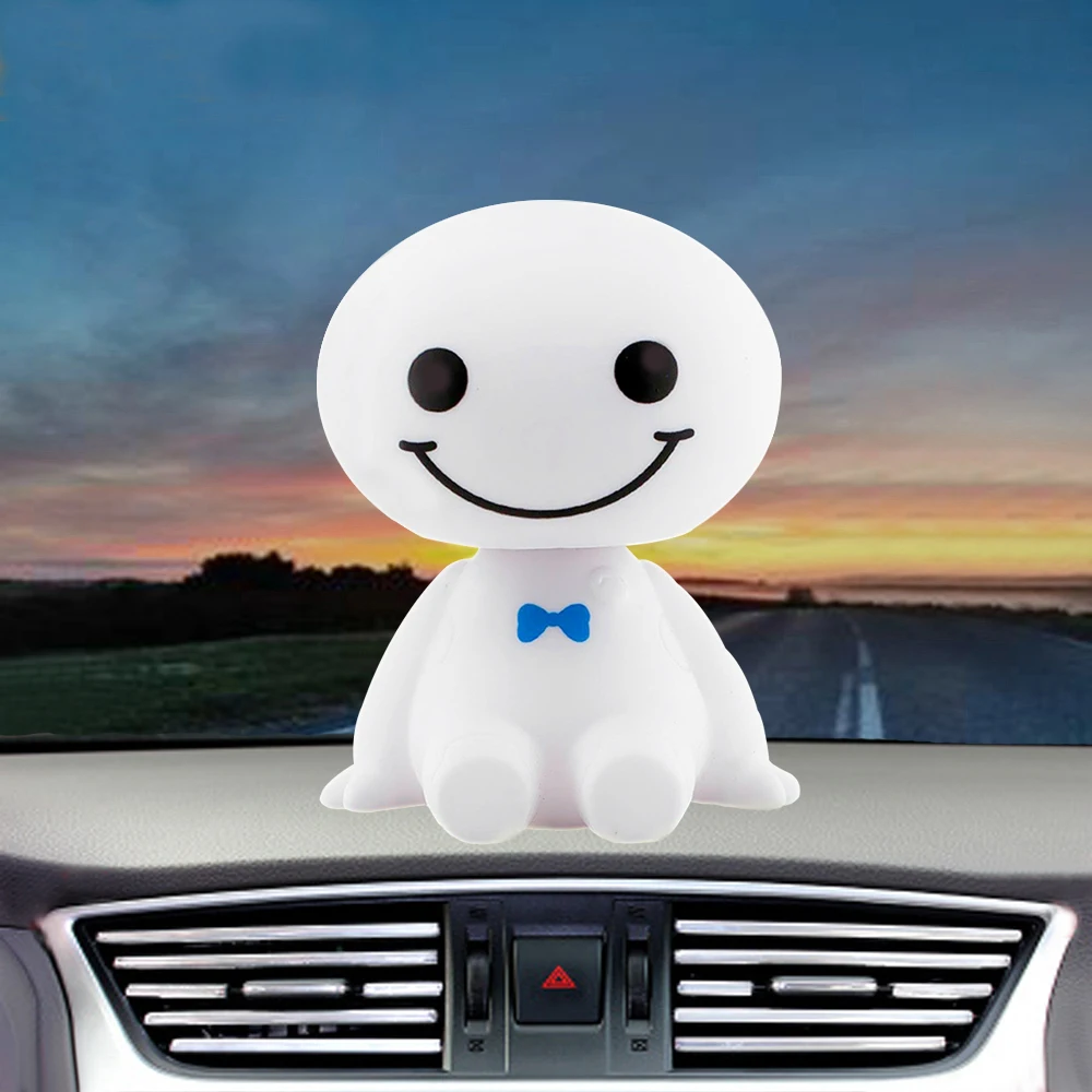 Doll Toys Dashboard Robot Car-Ornament Automotive-Decoration Shaking-Head Bobble Auto Interior