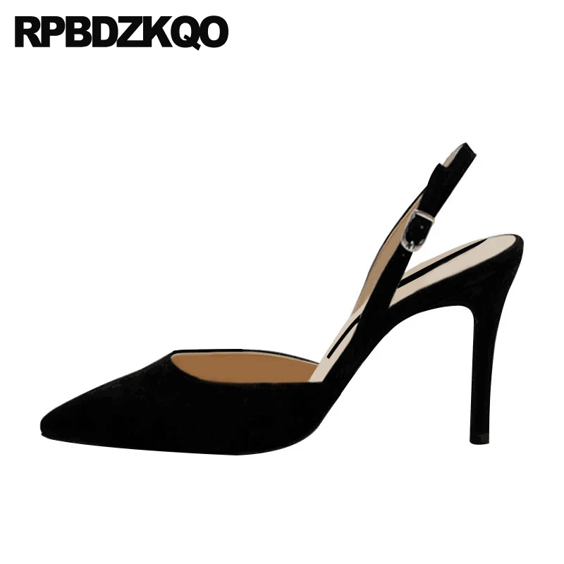 Черная повседневная обувь женские 3 дюймов тонкий дешевый средние ботинки на