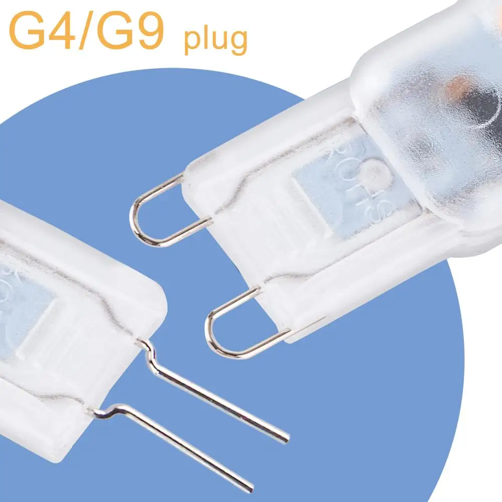 8PCS G4 LED Lamp 3W 5W Corn Bulb Dimmable LED Bulb G9 220V LED Light Spotlight Chandelier Candle Lighting Replace Halogen Lamp