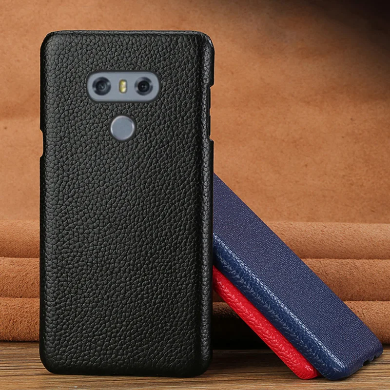 Чехол для телефона для LG G6 G7 G8s G3 G4 G5 ThinQ V20 V30 V40 V50 чехол ThinQ из воловьей кожи с зернистой текстурой задняя крышка