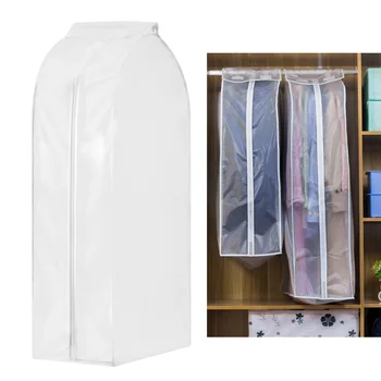 

Large Dust Cover Clothing Organizer Clothes Hanging Organizer Protector Case Dustproof Cover for Garment Dress Clothes Suit Coat