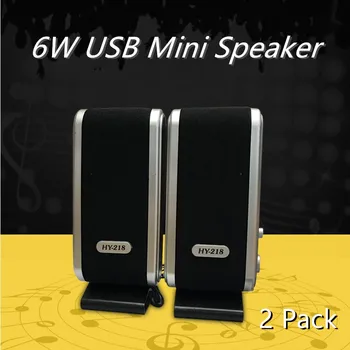 

2 Pack 6W USB Power Laptop Computer Speaker with Ear Jack (Speaker)