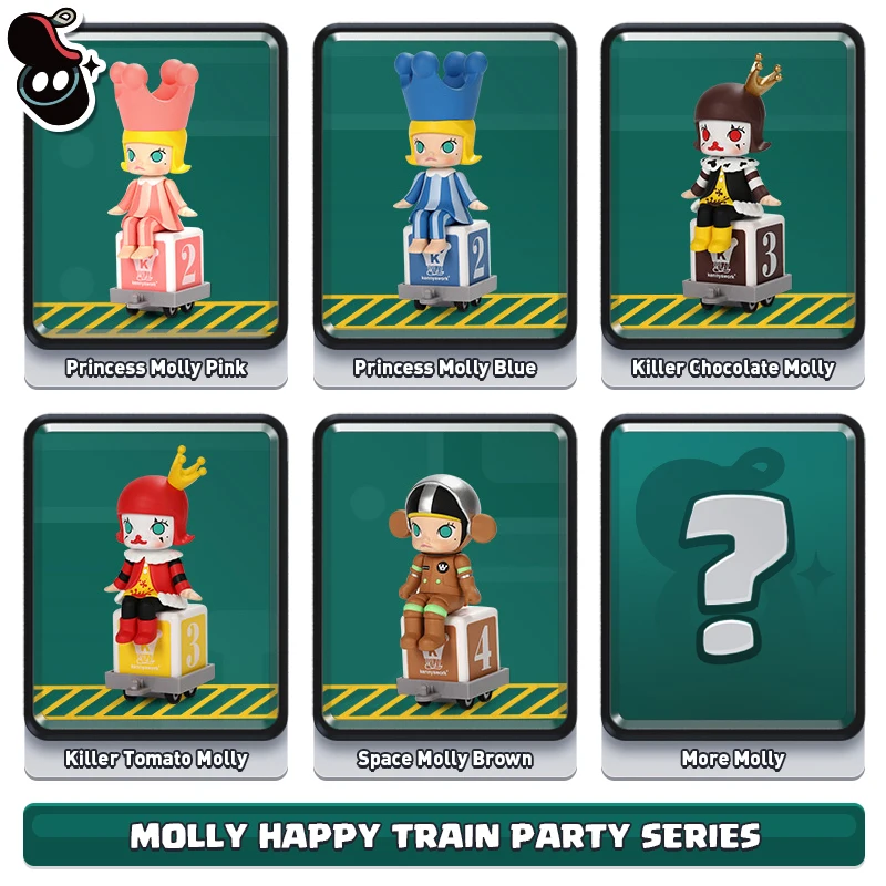 Комбинированные игрушки Молли Happy Train вечерние POPMART коллекционные украшения