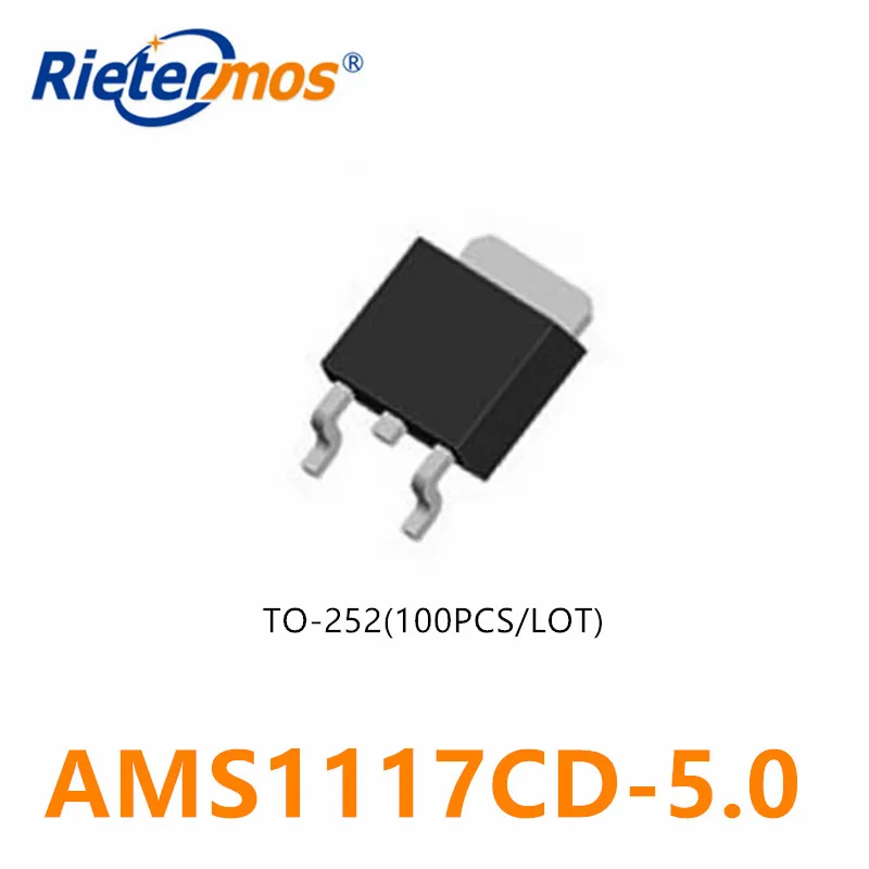 100 шт. 500 AMS1117CD-5.0 AMS1117CD AMS1117-5.0 TO-252 высокое качество | Электроника