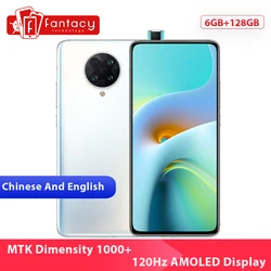 Новая китайская версия Xiaomi Redmi K30 Ultra 6 ГБ 128 Гб Смартфон MTK Dimensity 1000 + Восьмиядерный 6,67 дюйм120 Гц AMOLED дисплей