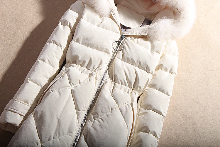 AYUNSUE зимнее пальто для женщин; Большие размеры 5XL пуховик белого цвета на утином пуху Для женщин пуховое пальто корейский пуховик Теплая парка 1802 YY1436