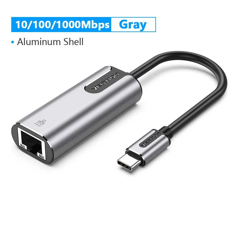 usb wireless adapter Vention USB Type C Ethernet Adapter USB C to RJ45 Lan Adapter for MacBook Pro Samsung Galaxy S9 Type C Network Card USB Ethernet best wifi adapter for pc Network Cards