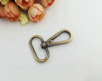 DIY ручной работы Чемодан аксессуары для ванной комнаты полотенц застежка собака застежка-карабин, 5 цветов, 5 размеров, 1,5 см 2 см 2,5 см 3,2 см 3,8 см 10 шт./лот - Цвет: Бронза